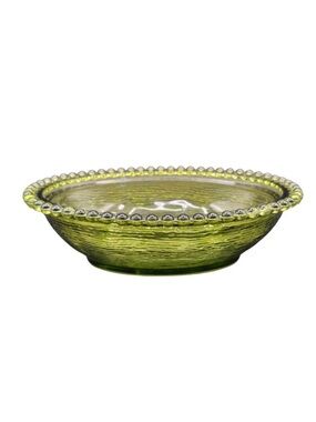 Vintage Indiana Glass Olive Green Hen on Nest 7” BOTTOM ONLY